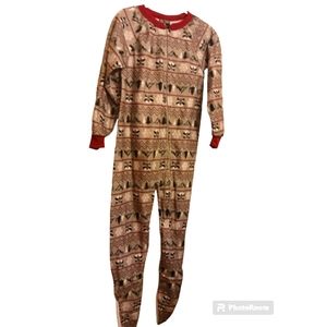 Boy pajama raccoon squad seven sz 4yrs red,grey